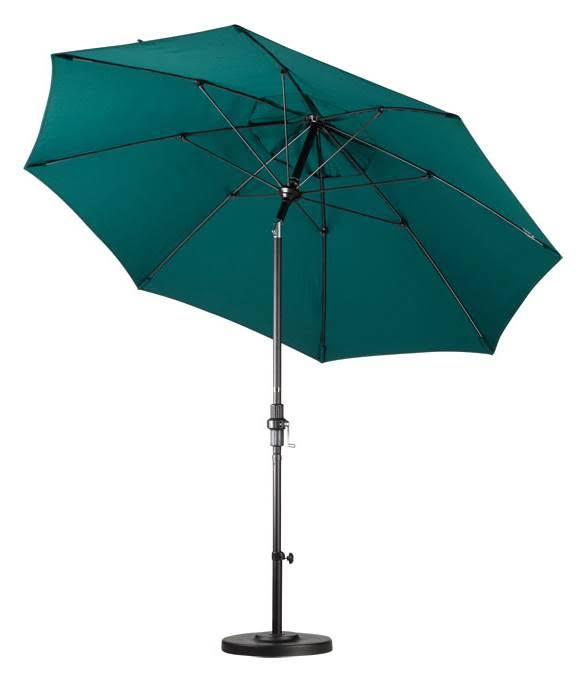 9 Feet Fiberglass Market Umbrella Collar Tilt Bronze/Pacifica/Beige A510983