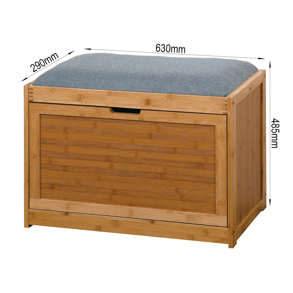 Narrow 2 Tier Bamboo Storage Bench K8480
