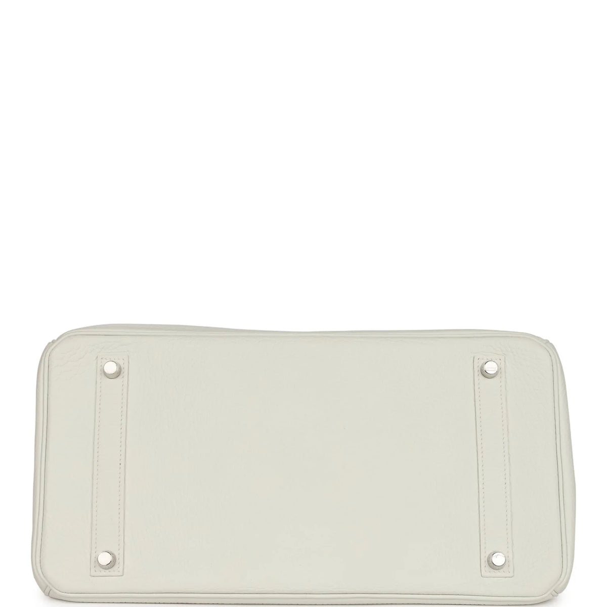 White Togo Leather Handbag T9175
