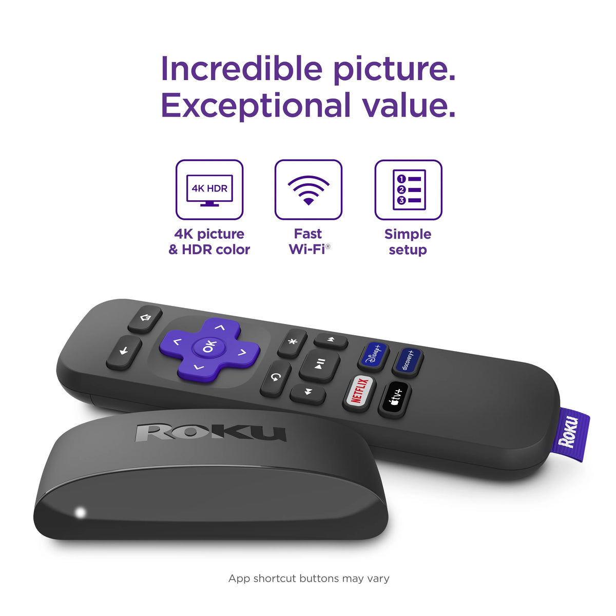 4K HDR Streaming Player with Standard Remote Y244
