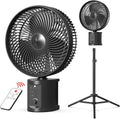 10 Inch Oscillating Rechargeable Battery Fan with Remote O6840
