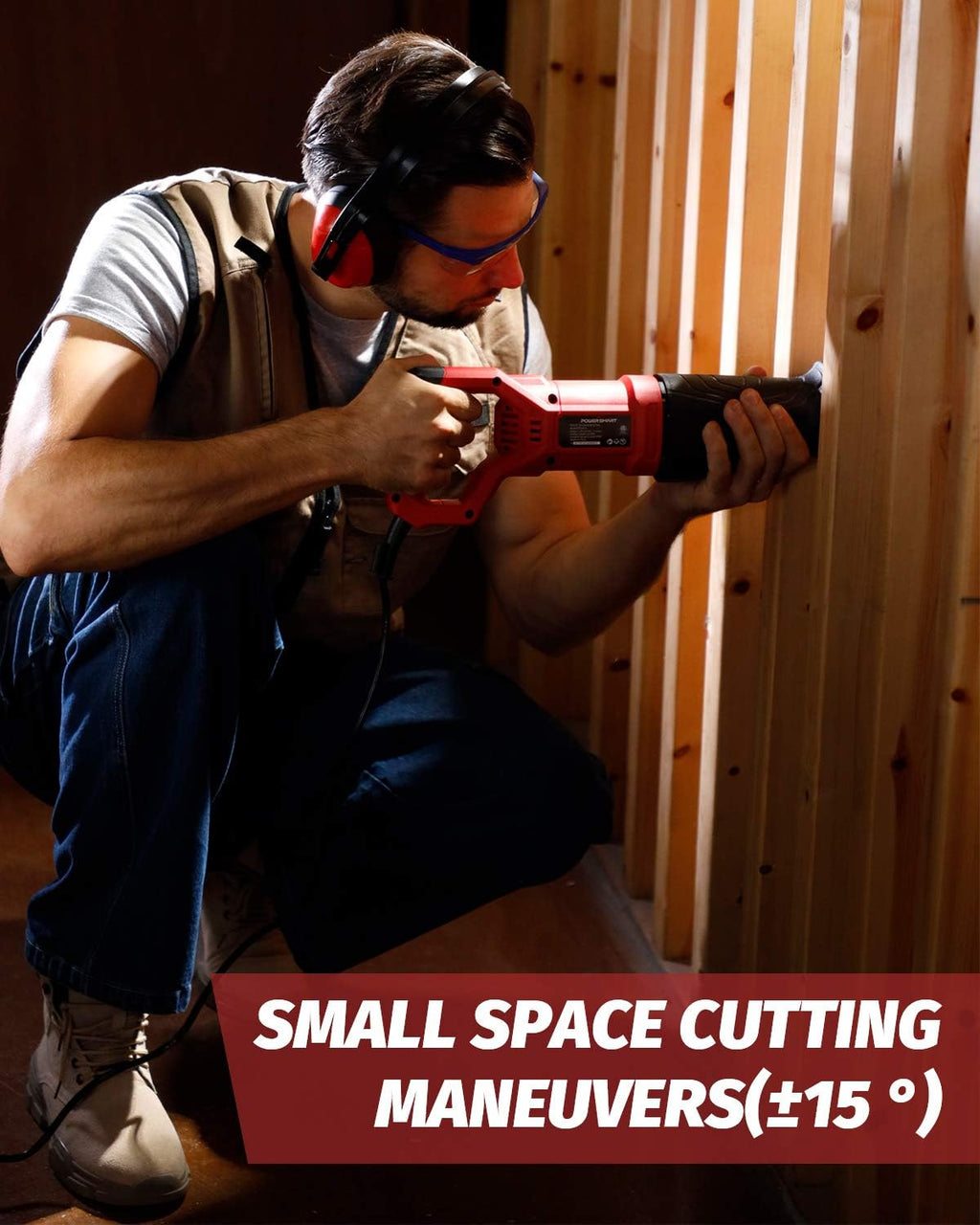 7.5 Amp Variable Speed Corded Reciprocating Saw, 5 Blades Included D721022
