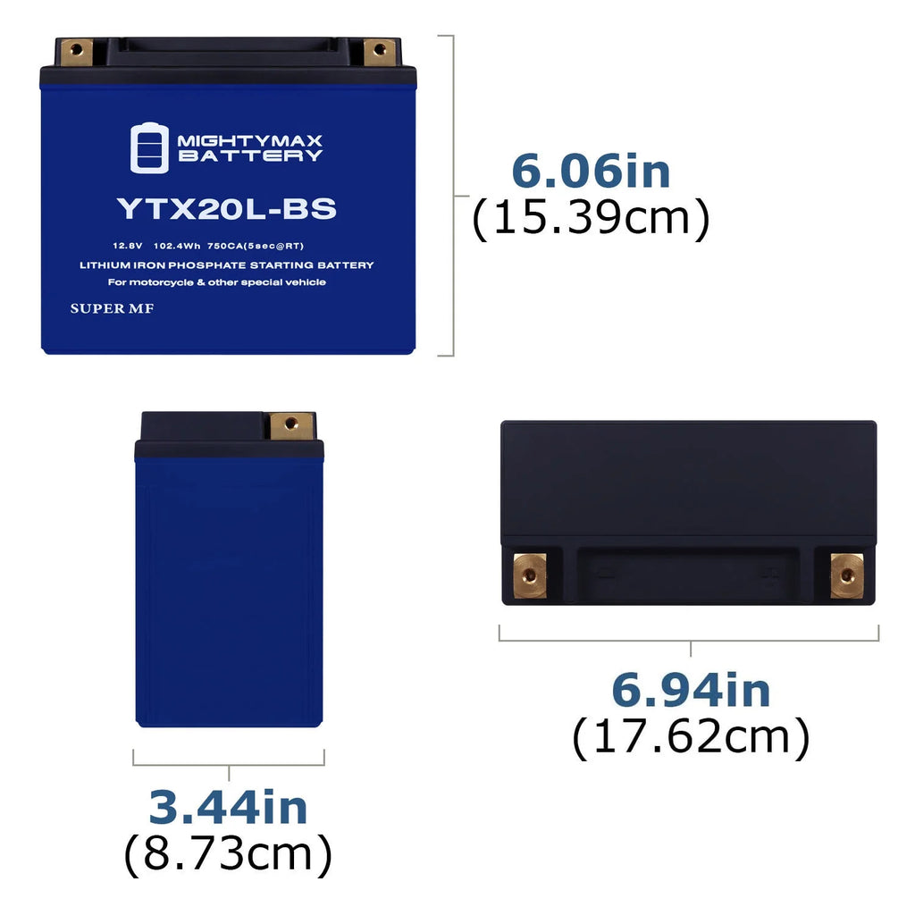 YTX20L-BS Lithium Replacement Battery T739953