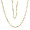10k Yellow Gold Figaro Link Chain Necklace E9497