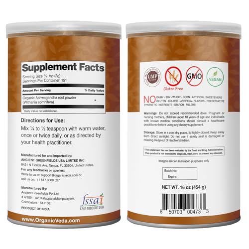 16oz Ashwagandha Root Powder M3324