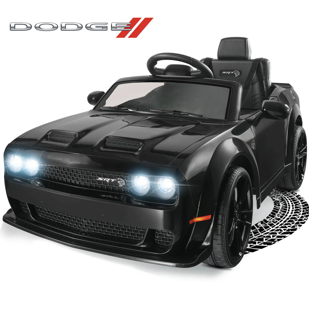 12 V Powered Ride On Car with Remote Control, Black J748263