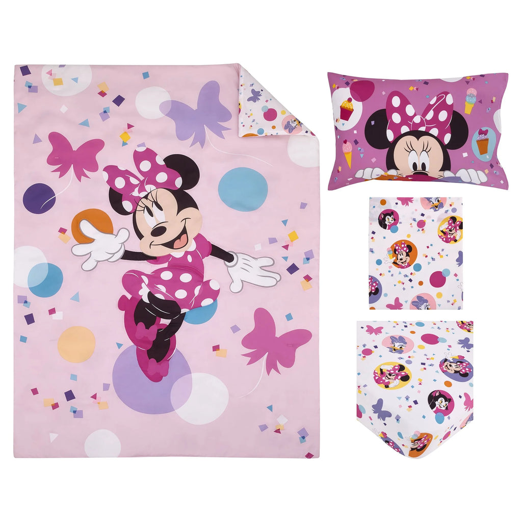 4-Piece Pink Lavender Toddler Bedding D8951