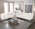 Beige Velvet Sofa and Loveseat Set O27761