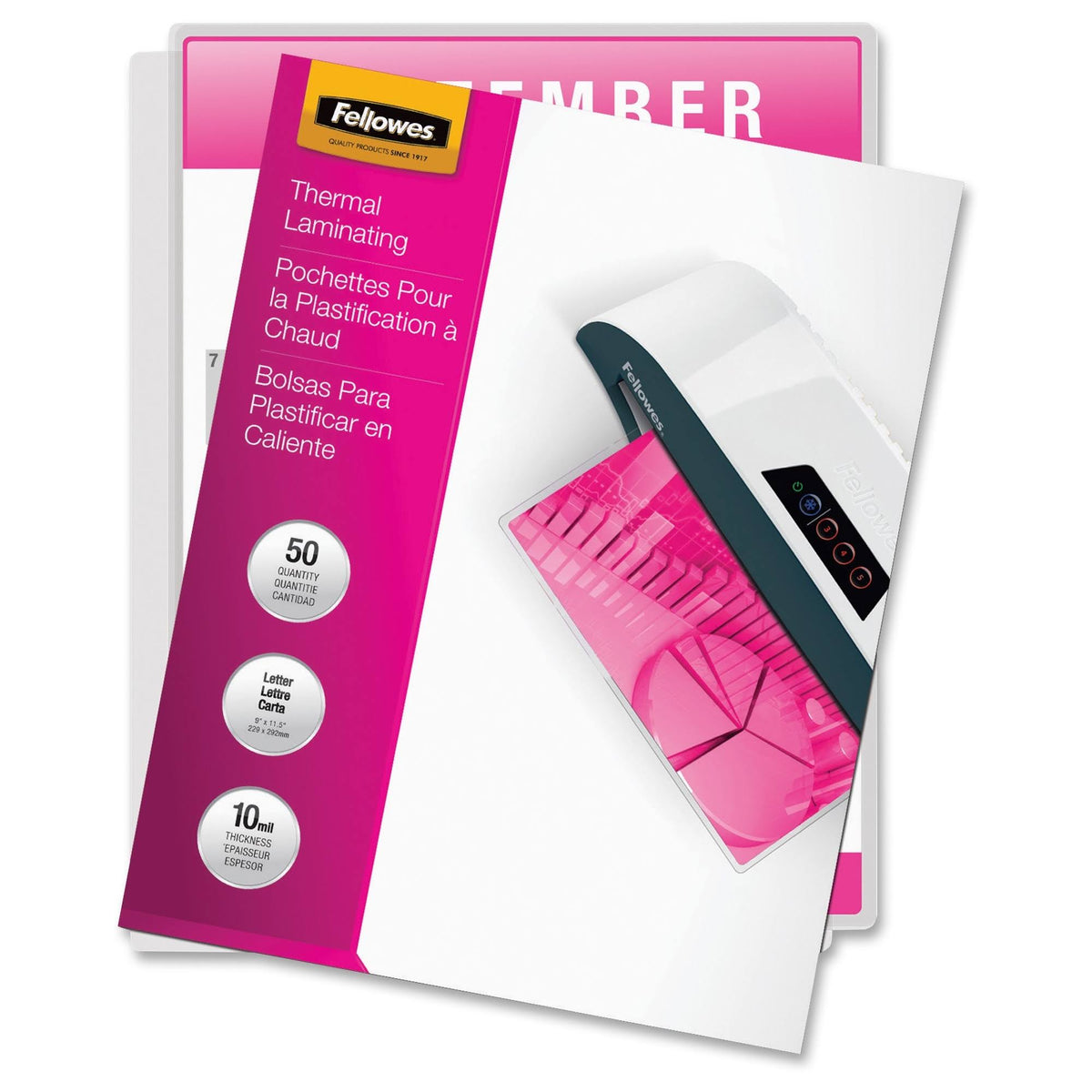 Laminating Pouches Letter 10mil 50-Pack D595061