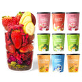 Wellness Bundle 9 Pack with Green Apple & Moringa, Pineapple & Greens X2, Strawberry & Banana, Strawberry & Goji Berry X2, Blueberry & Spirulina, Sweet Peach & Yuzu X2 F4113