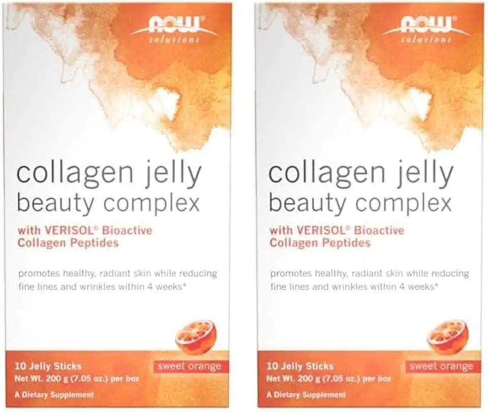 Collagen Jelly Beauty Complex Sweet Orange Flavor 10 Jelly Sticks Pack of 2 D70838