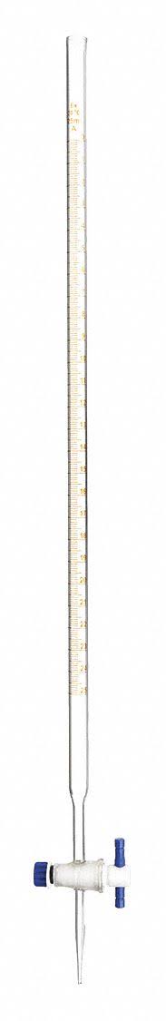Burette, PTFE, 25ml, Grade A, PK6 N1781