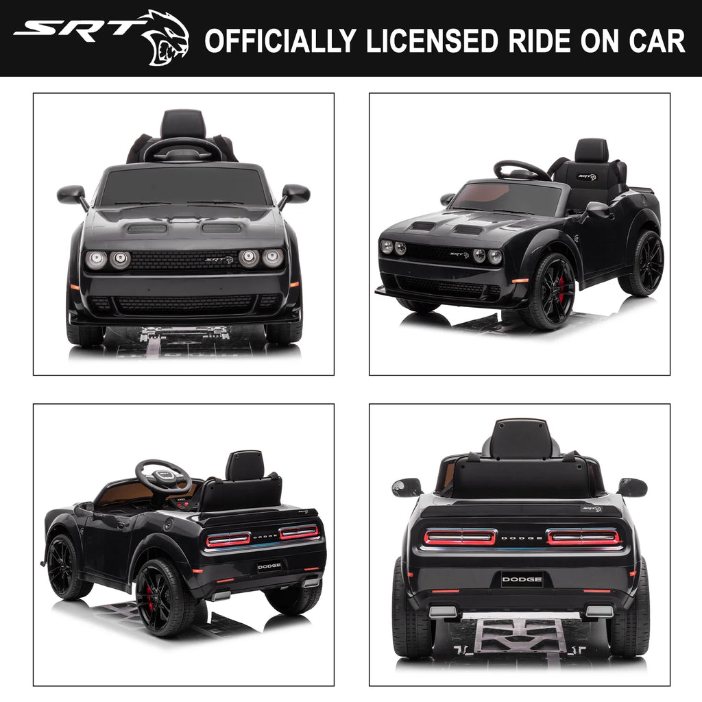 12 V Powered Ride On Car with Remote Control, Black J748263