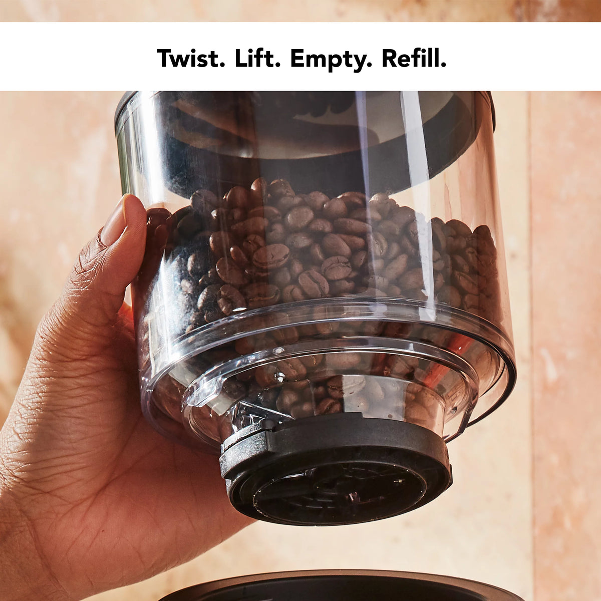 Black Matte Burr Coffee Grinder C962