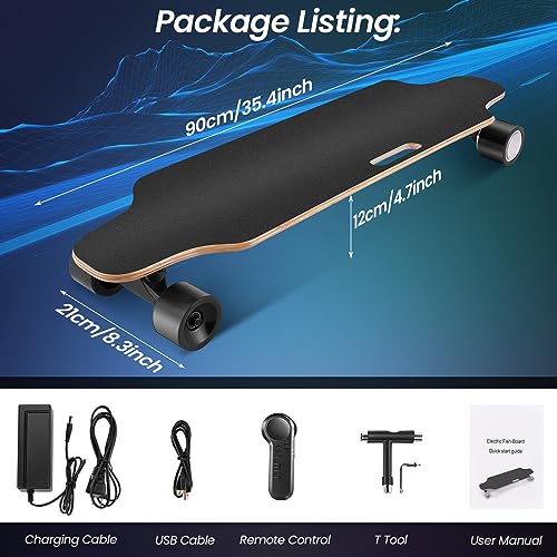 Electric Skateboard with Remote, 350W Brushless Motor E2761