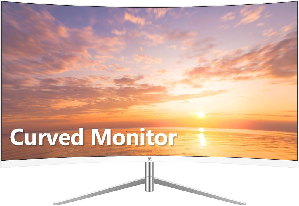 27-inch Curved Gaming Monitor, Full HD 1080P LED, 75Hz Refresh Rate, Built-in Speakers, VGA+HDMI I57918