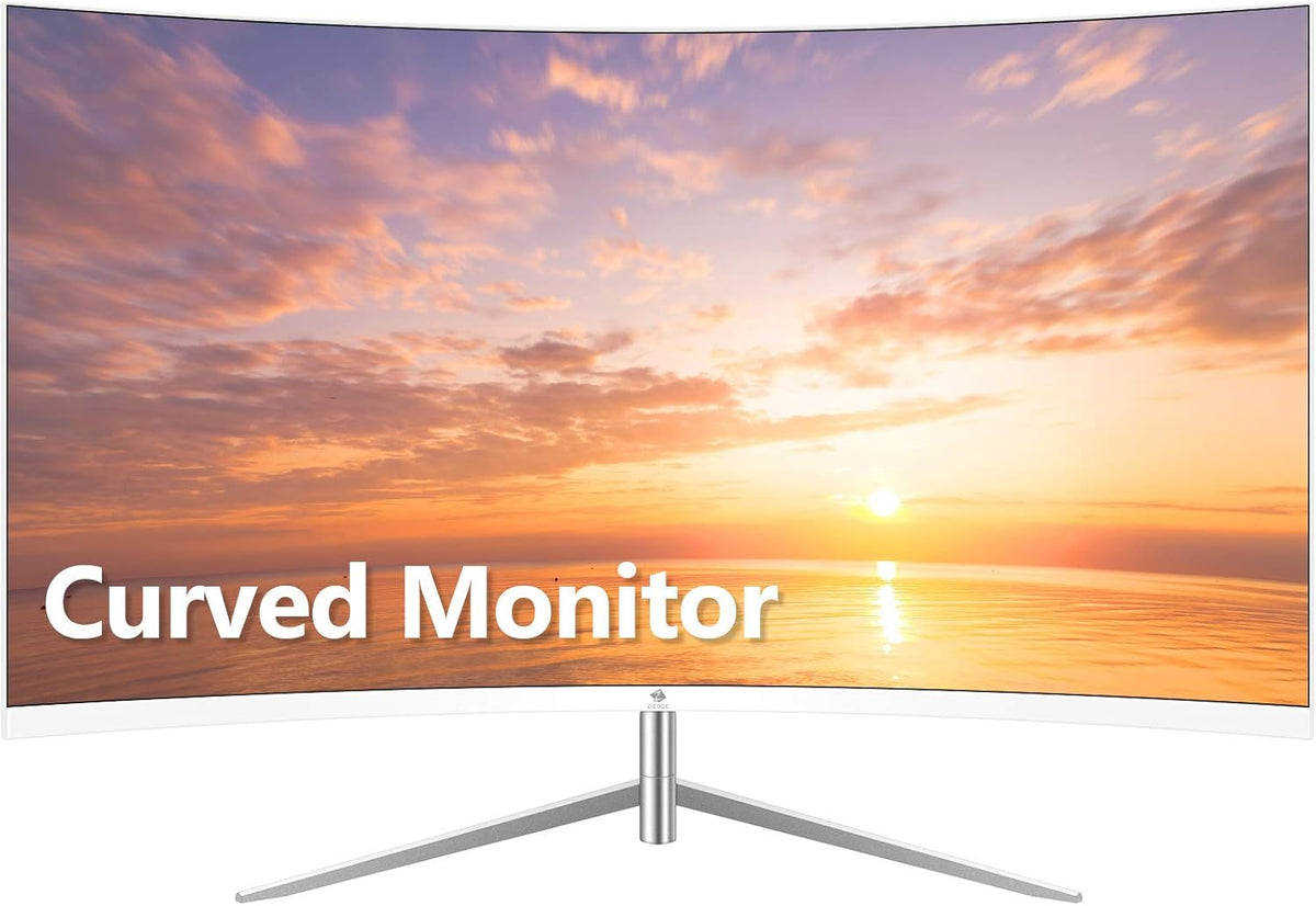 27-inch Curved Gaming Monitor, Full HD 1080P LED, 75Hz Refresh Rate, Built-in Speakers, VGA+HDMI I57918