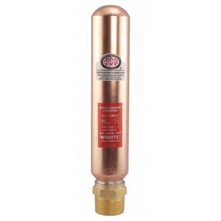 Copper Water Hammer Arrestor with Low-Lead Brass Adapter N477606