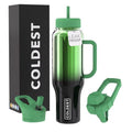 40 oz Stainless Steel Insulated Tumbler with Handle and Straw (3 Lids) L5500