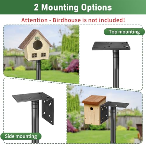 92 Inch Heavy Duty Bird Feeder Pole with Baffle Y20738