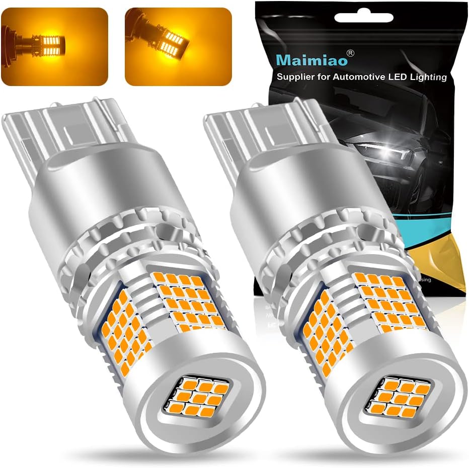 Amber Yellow LED Turn Signal Bulb 3400 Lumens Pack of 2 L18449