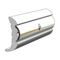 Black Rigid Vinyl Rub Rail 20'L S59879