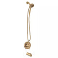 Bronzed Gold 6-Spray Tub and Shower Faucet X29080