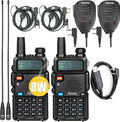 UV-5R Pro 8W Dual Band Two Way Radio 2Pack with Programming Cable P76399