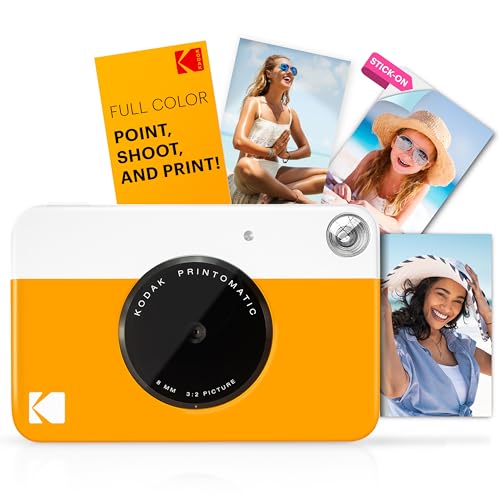 Full-Color Instant Print Camera Starter Bundle with Carrying Case and 20pk Photo Paper Y8176
