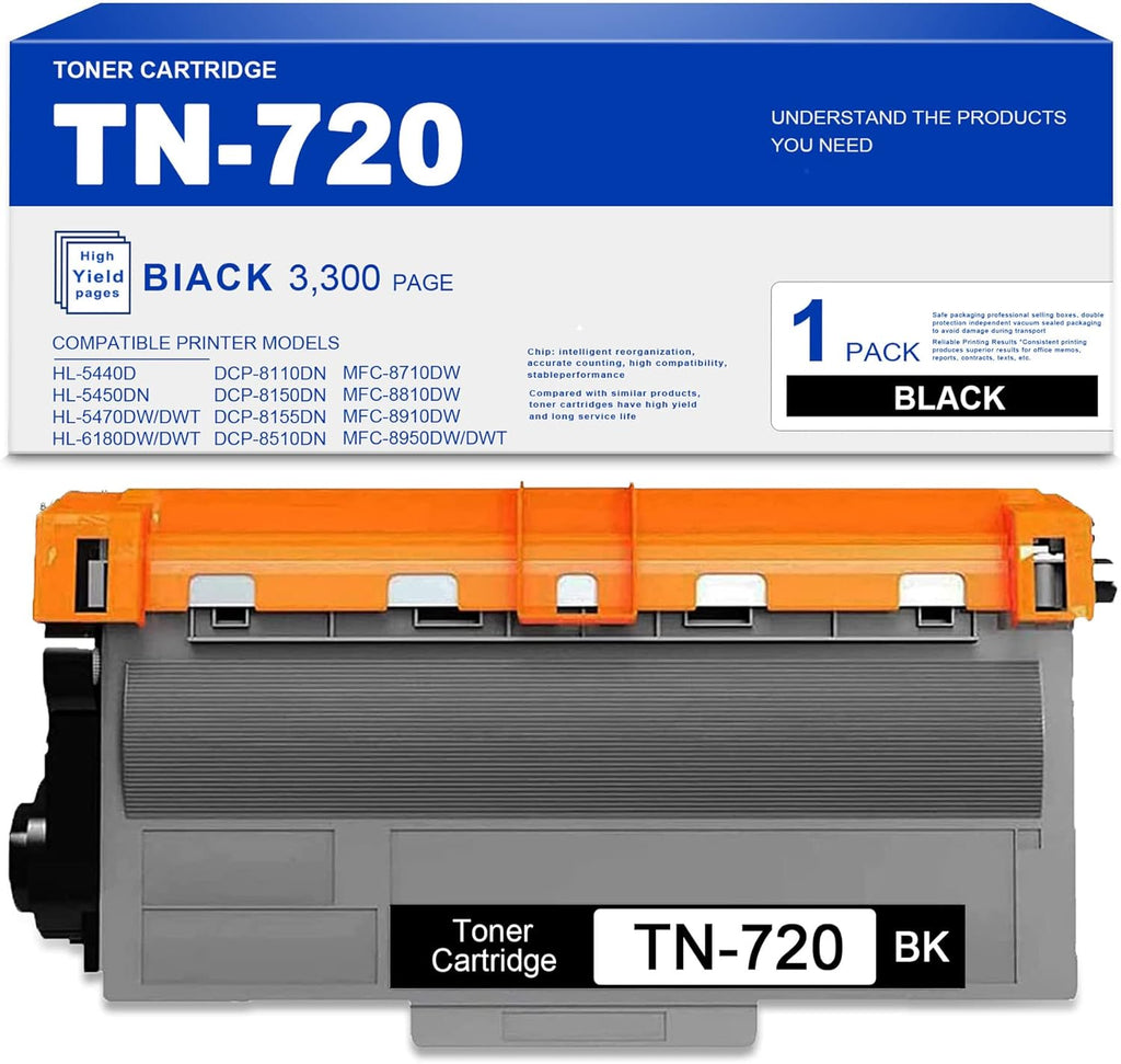 TN720 Toner Cartridge for Brother HL-5440D Printers Y8613