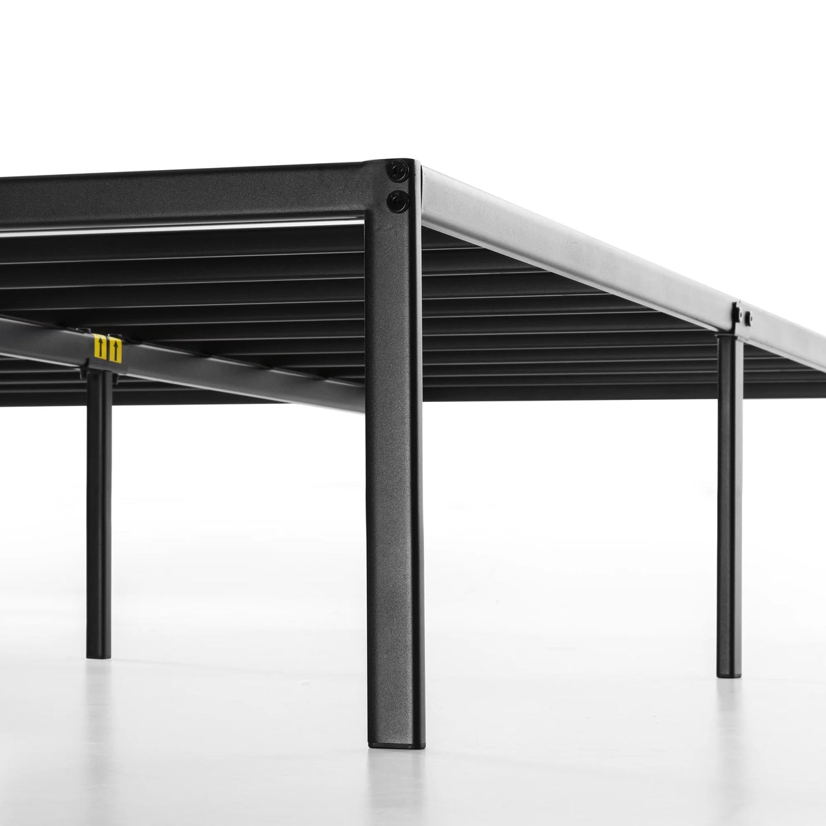 14" Black Metal Platform Bed Frame W444518