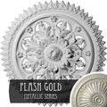 21 5/8x22OD x 2 1/2x22P Ceiling Medallion (Flash Gold) D4201