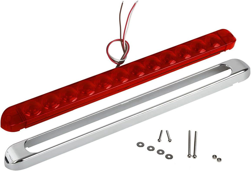 4pcs 17 Inch Chrome LED Trailer Tail Light Bar F214471