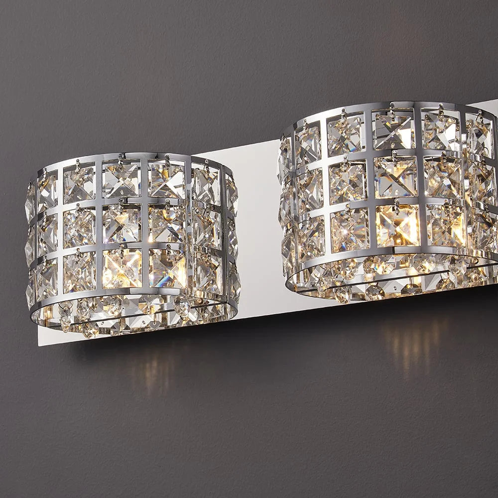 Chrome 3-Light Bath Vanity Wall Light H411