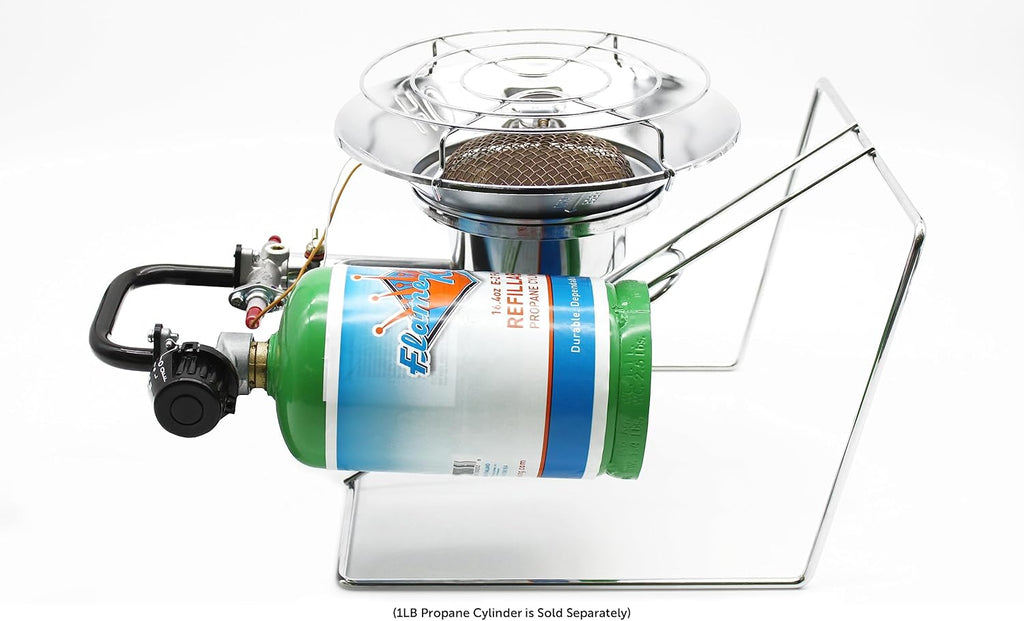 Portable Propane Heater Cooker 15,000 BTU Silver I51072