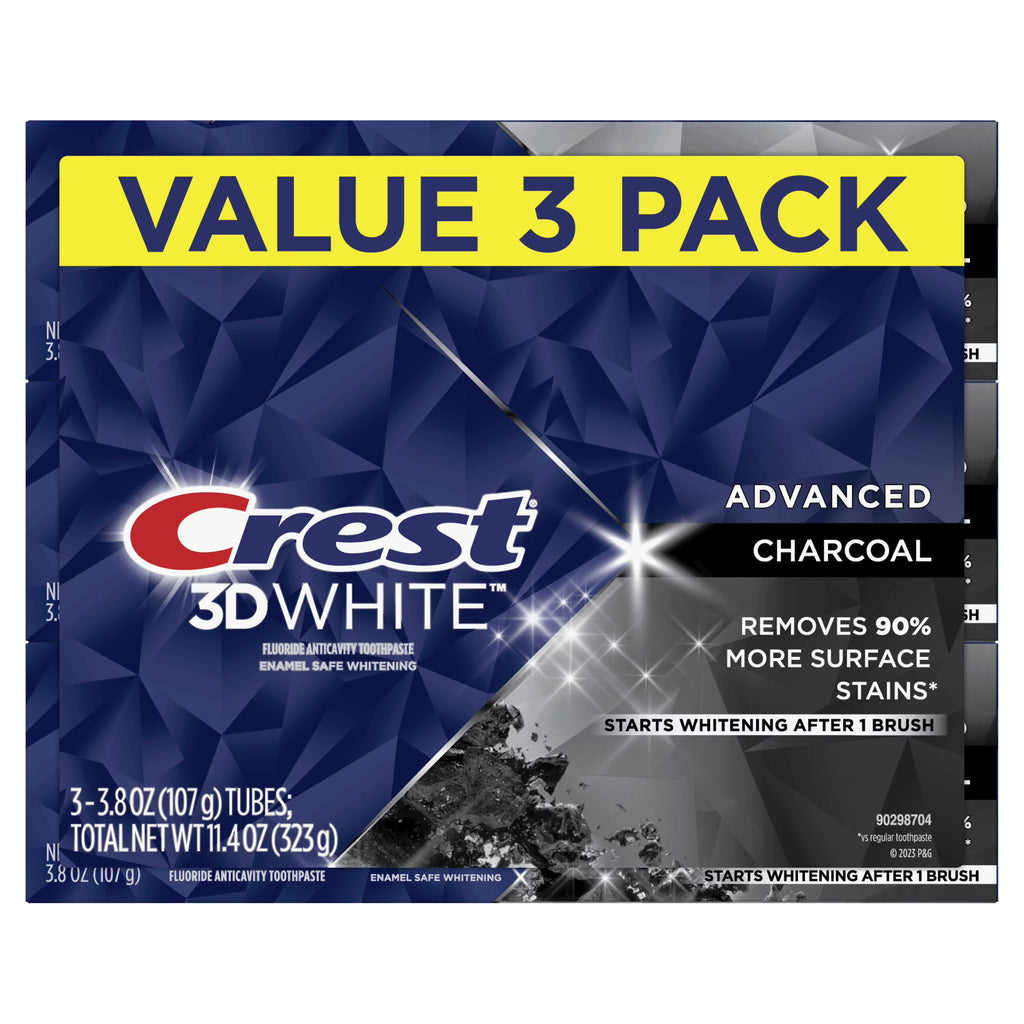 Charcoal Toothpaste, 3.8 oz, 3 Count L13284