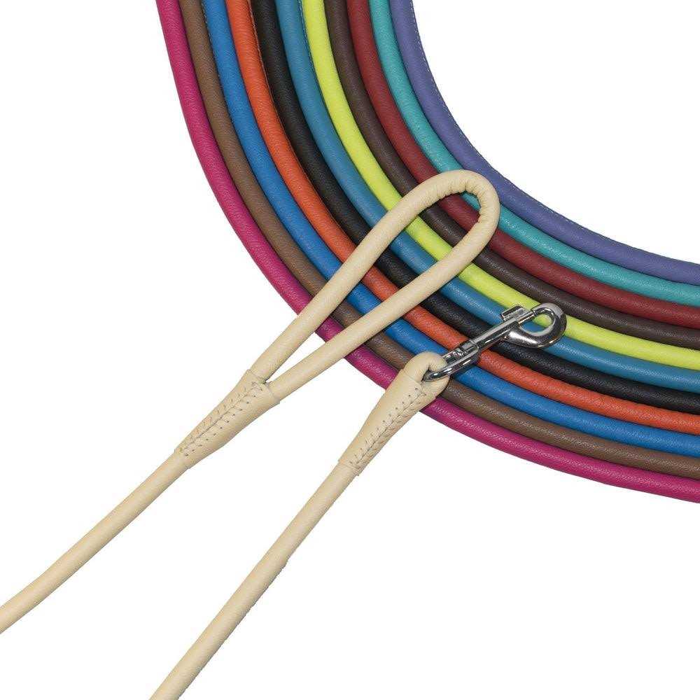 Soft Leather Round Leash V45941