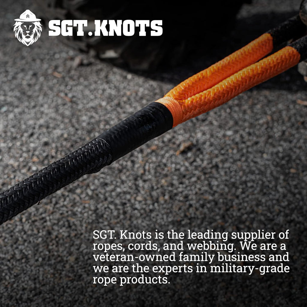 7/8" x 30 ft Nylon Recovery Rope with Reinforced Loops B878