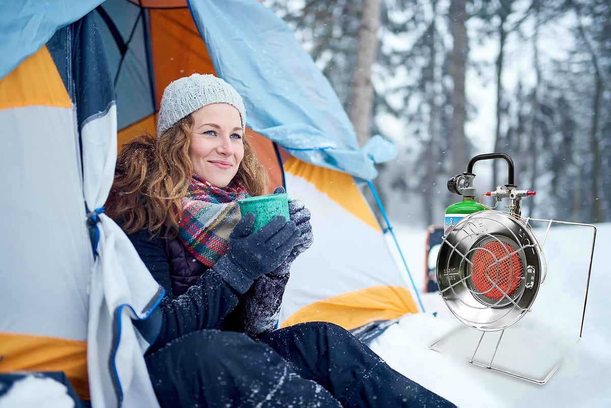 Portable Propane Heater Cooker 15,000 BTU Silver I51072