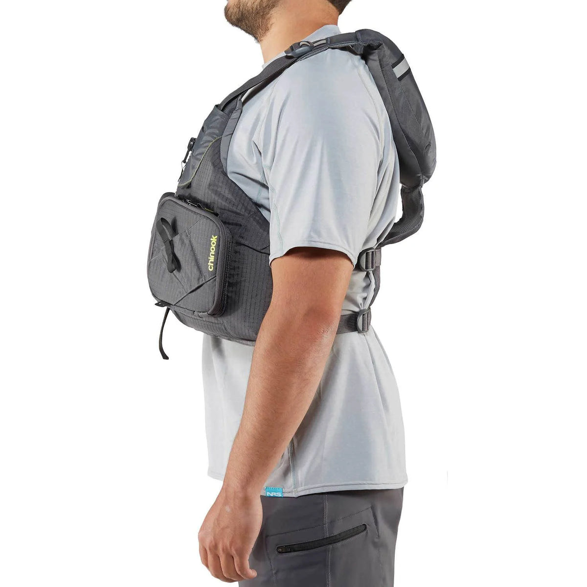 Charcoal Large/XL Fishing Kayak Lifejacket S198