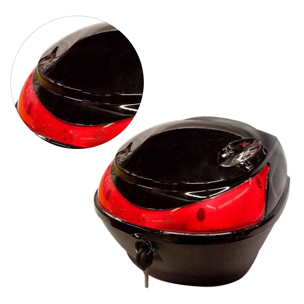Motorcycle Trunk Tail Storage Case Rear Lock Backrest Travel Pouch C8159