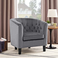Velvet Upholstered Armchair X73097