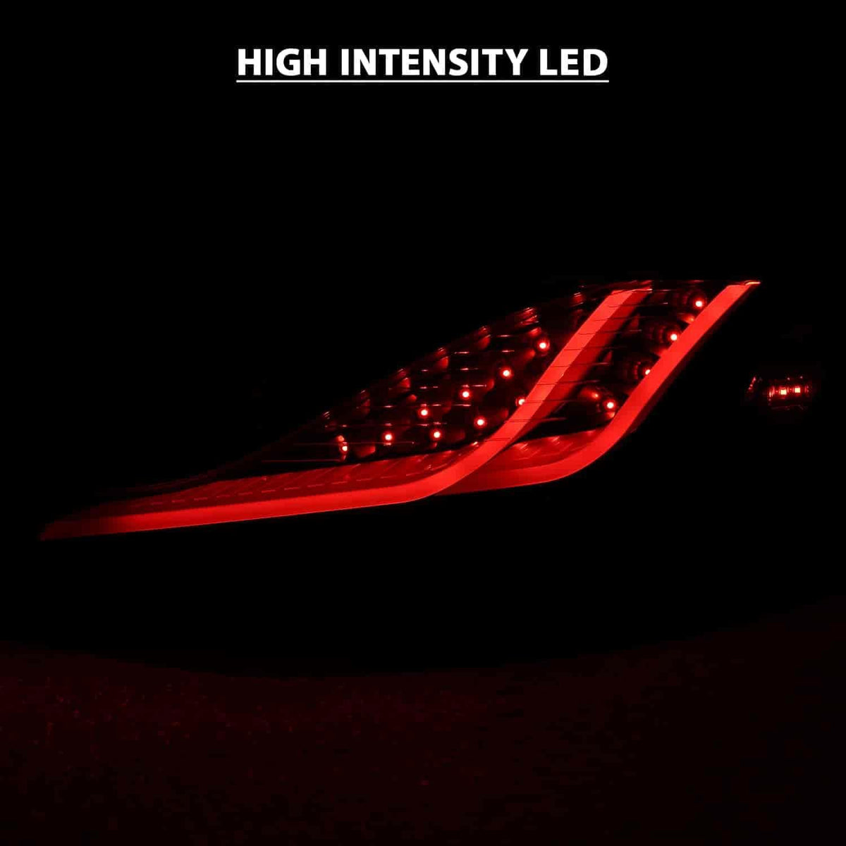 Tail Light Assembly LED Black Housing Dark Smoke Lens Pair X241