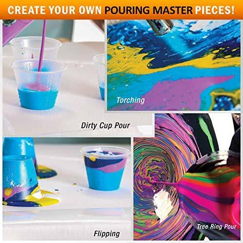 36-Color Ready to Pour Acrylic Pouring Paint Set I890