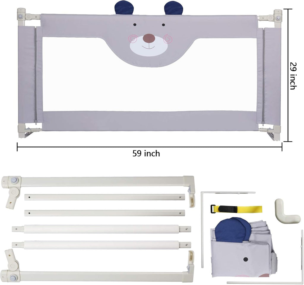 Collapsible Toddler Bed Rail for Queen Size Bed T288456