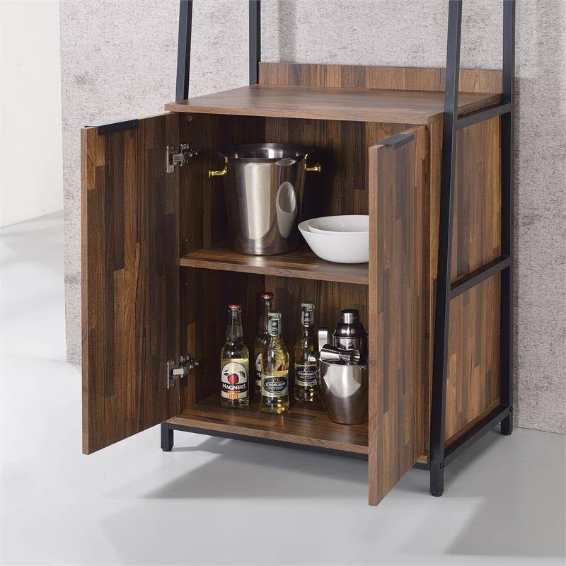 Rustic Wood 4-Shelf Bookcase L92988