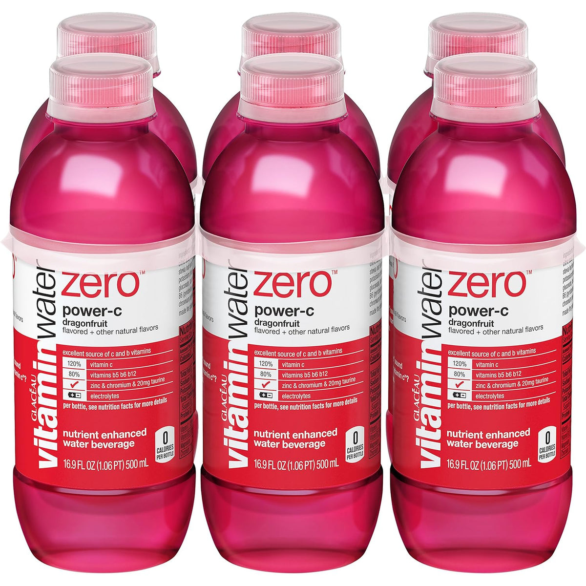 16.9 fl oz 6 Pack Vitaminwater Zero O896