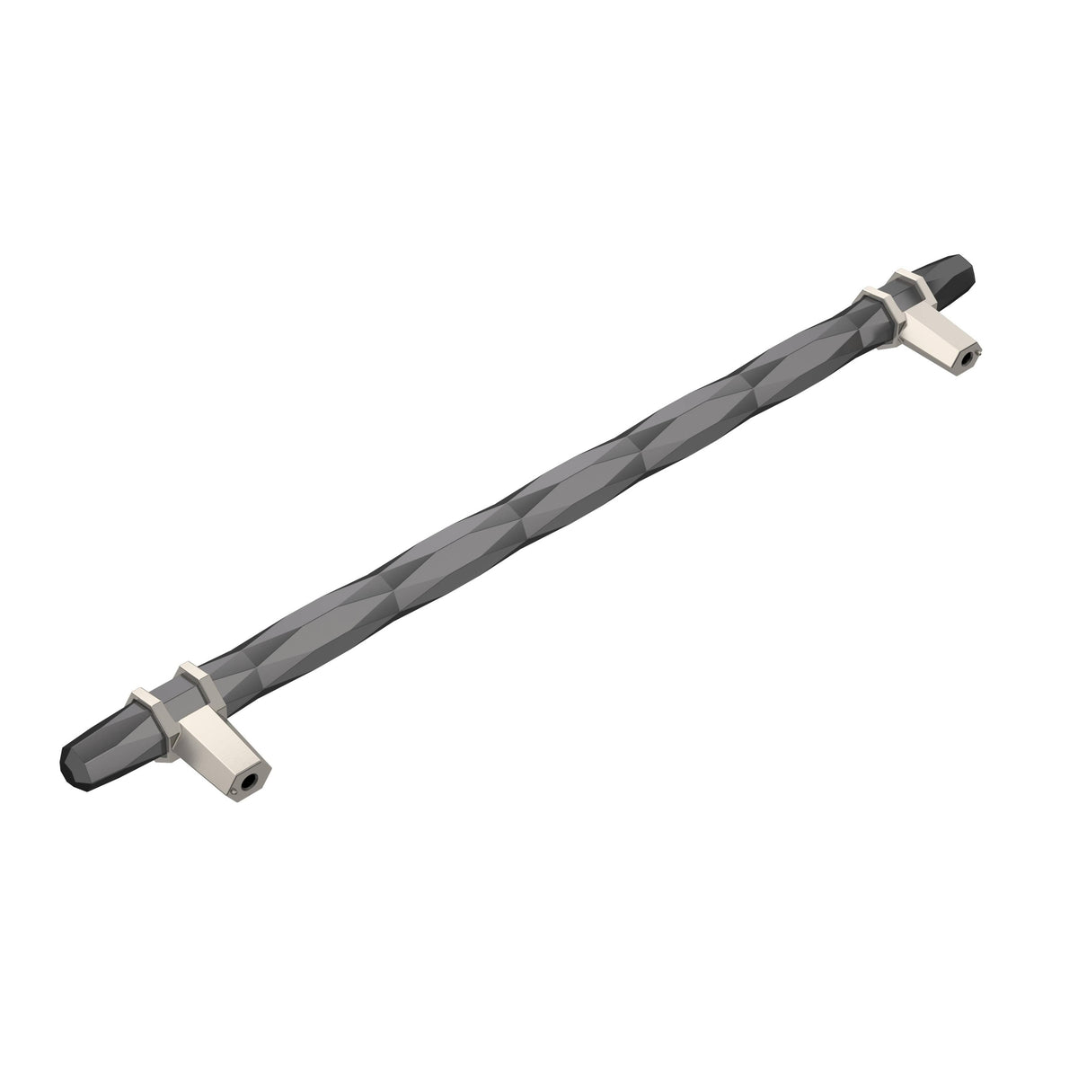 Black Chrome/Satin Nickel Cabinet Pull I963