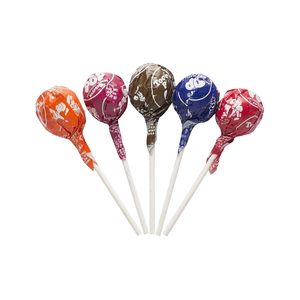 Assorted Flavors Tootsie Pops, 0.6 oz, 100/Box T274