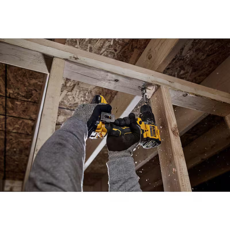 20-Volt Lithium-Ion Cordless 1/2 in. Compact Hammer Drill with Battery, Charger and Bag V9672